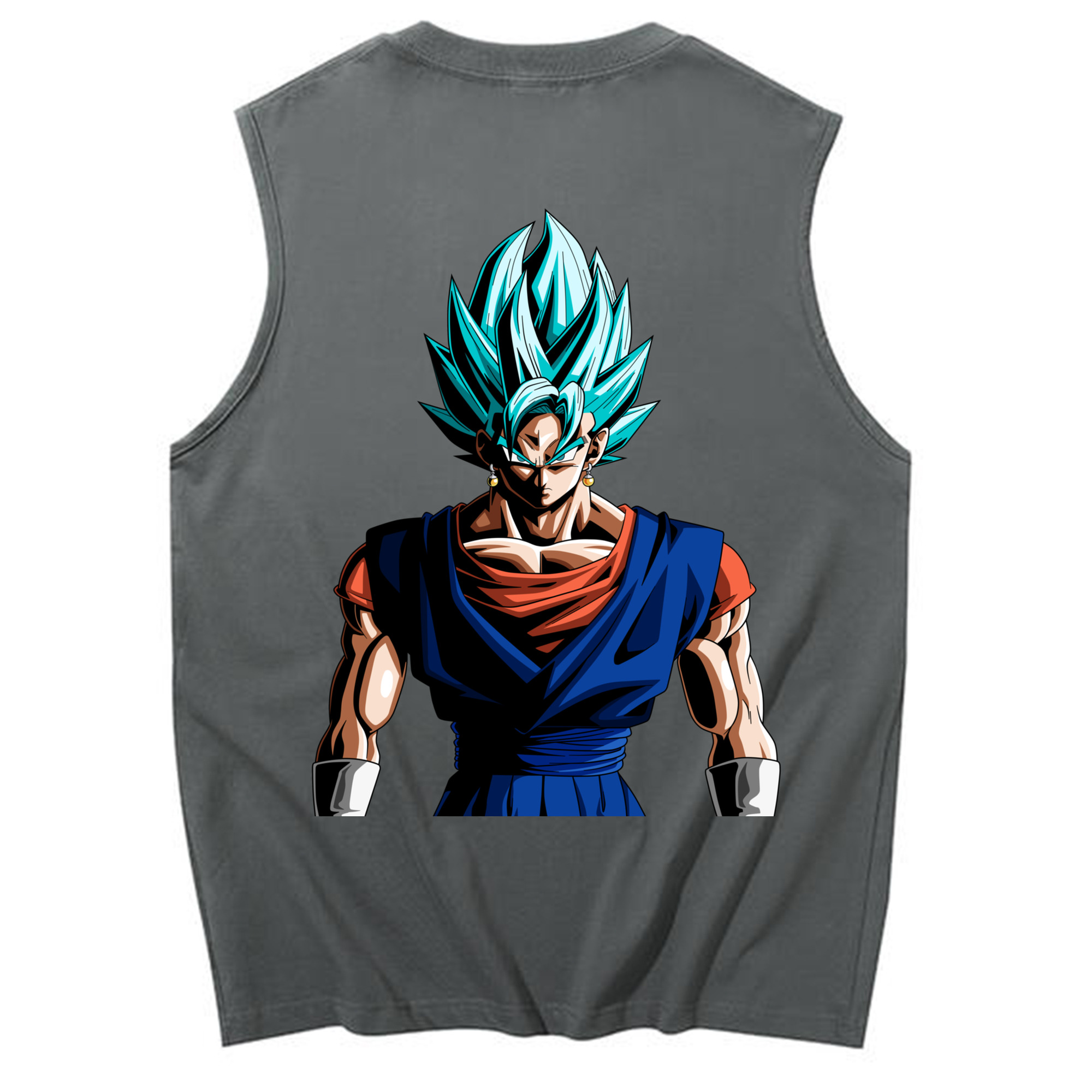 （画像用） ドラゴンボール ベジット DRAGON BALL Vegetto コットン100％タンクトップ（背面プリント）